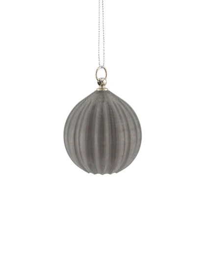 Weihnachtskugel mit LED-Licht – Gerade Linie (2er-Set)