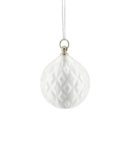 Weihnachtskugel mit LED-Licht – Gerade Linie (2er-Set)