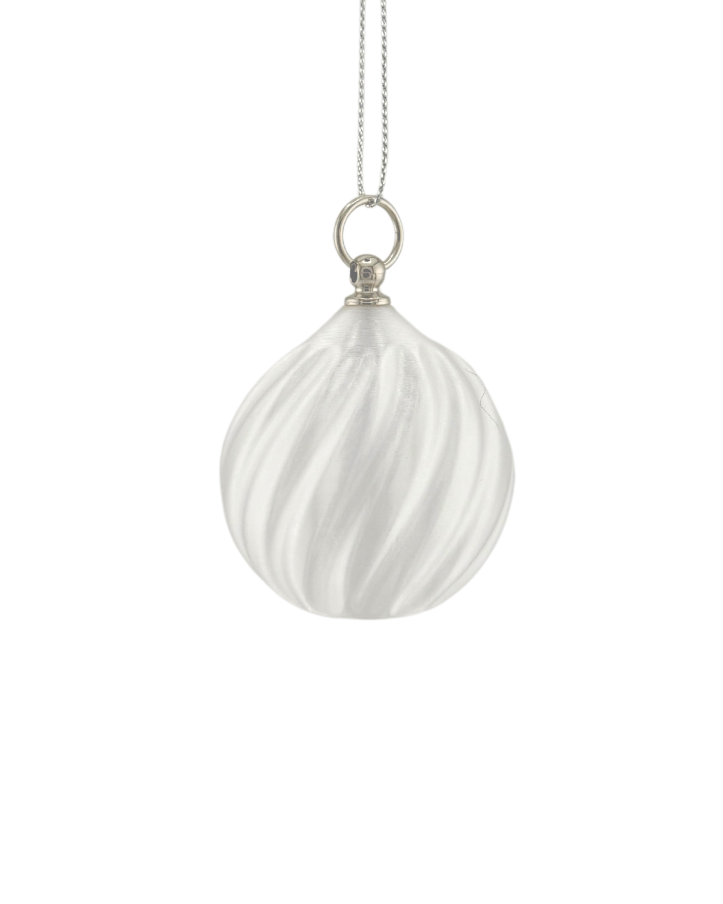 Weihnachtskugel mit LED-Licht – Gerade Linie (2er-Set)