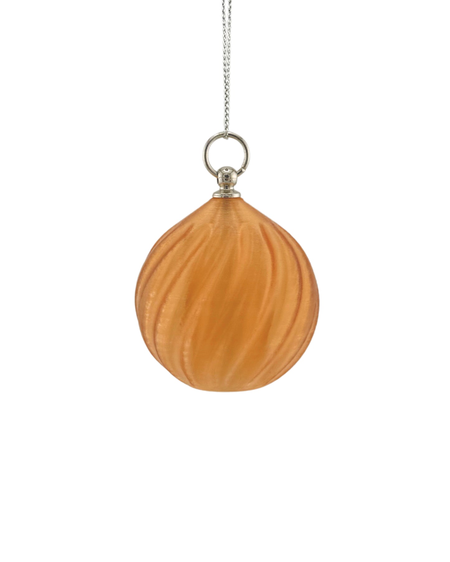 Weihnachtskugel mit LED-Licht – Spiralenmuster (2er-Set)