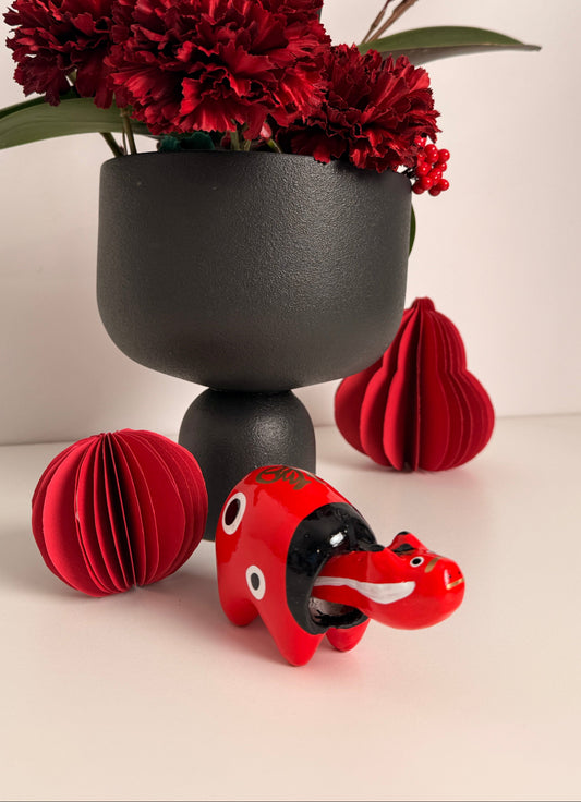 Akabeko- Handcrafted Japan's red lucky cow