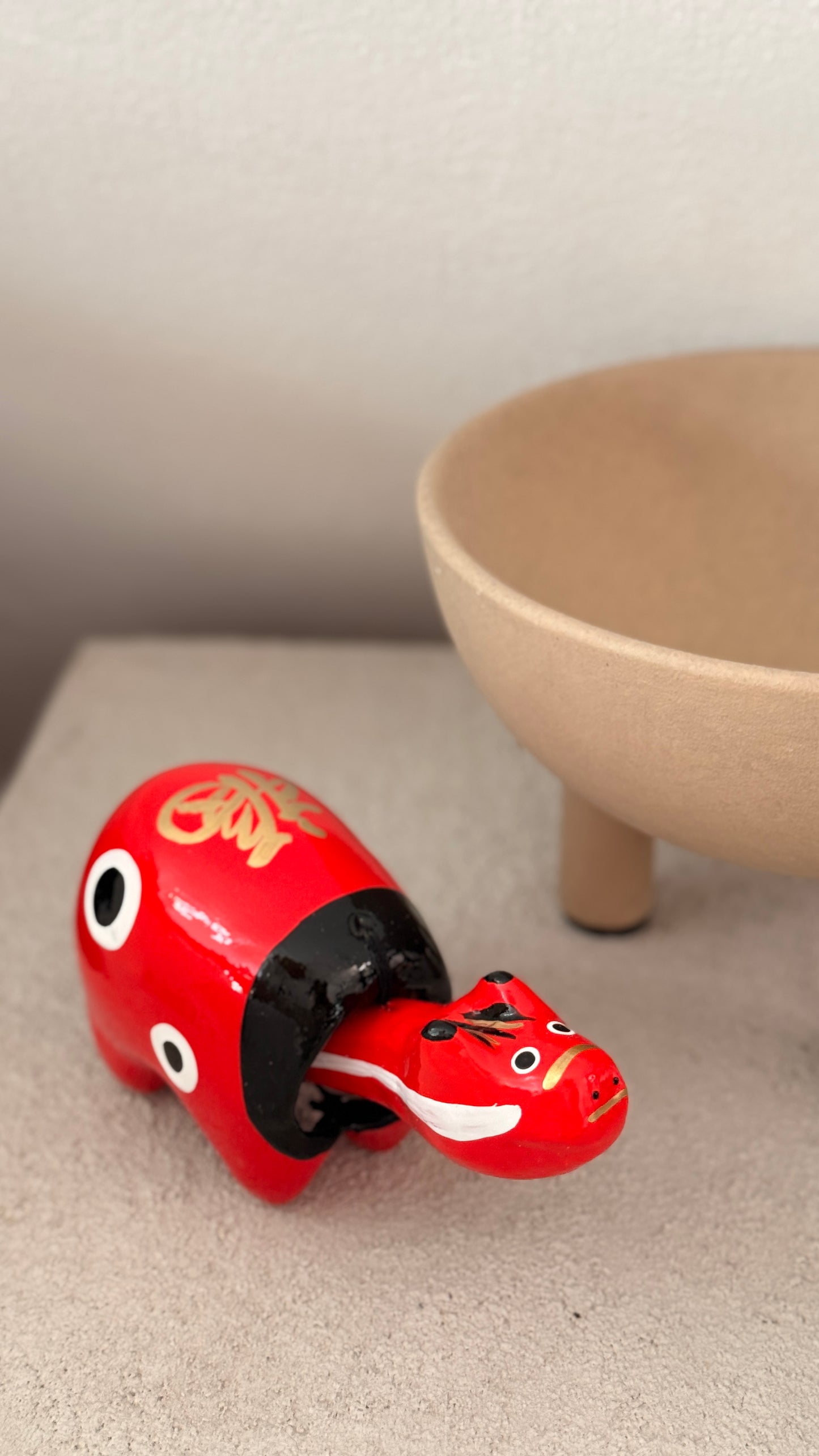 Akabeko- Handcrafted Japan's red lucky cow