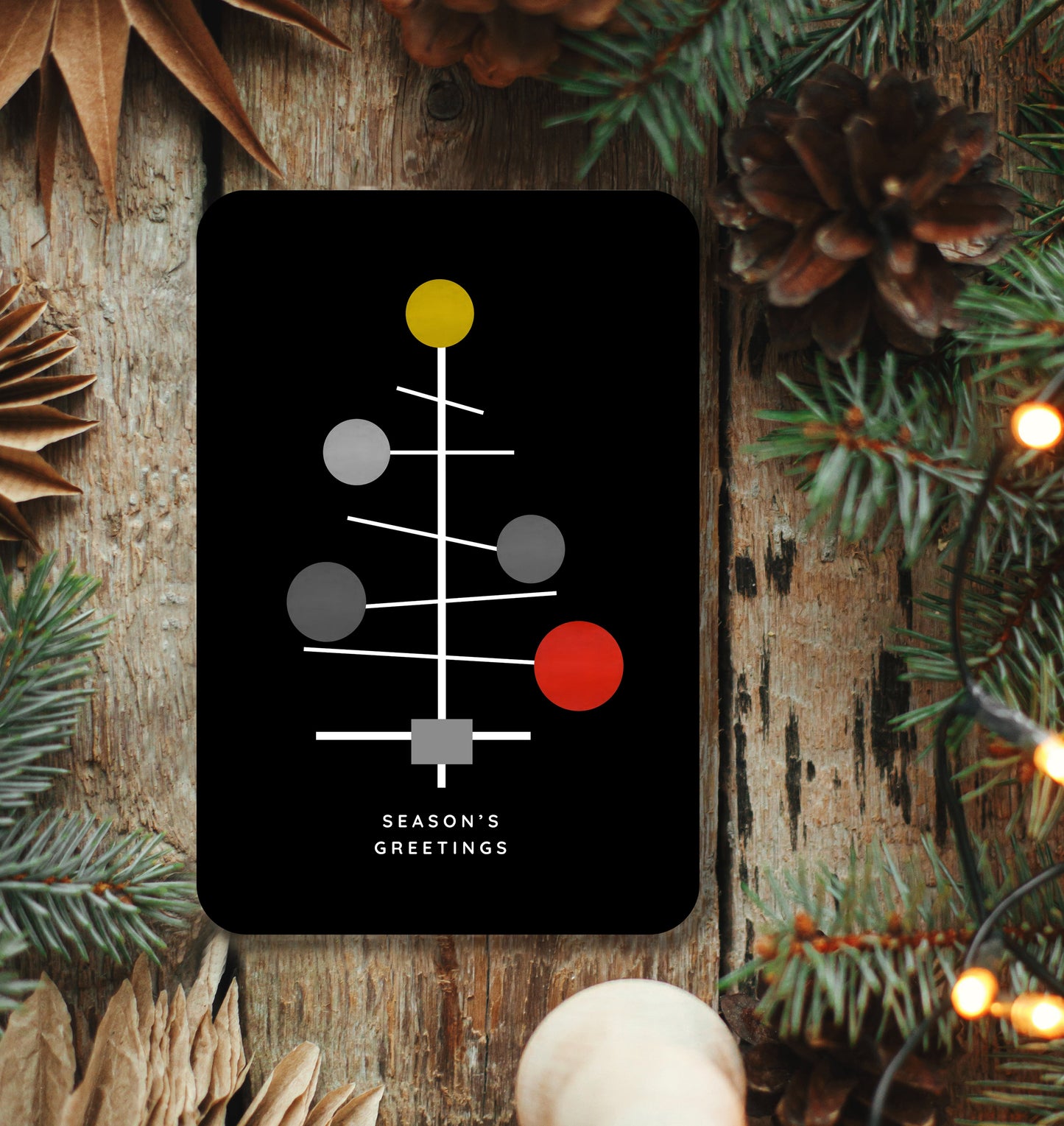 Set mit 8 DESY Tree Weihnachtskarten